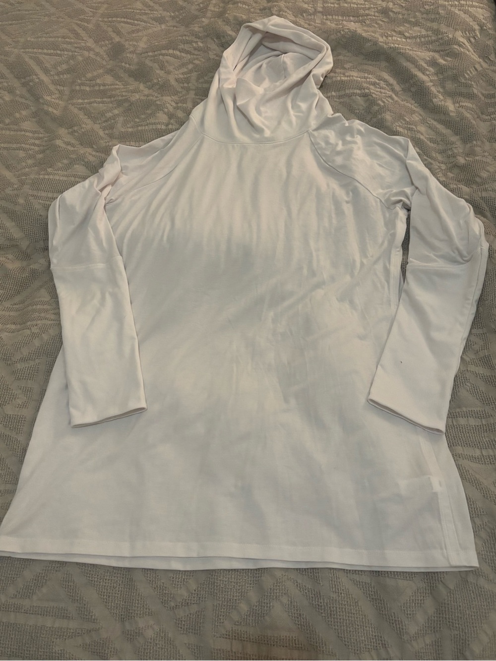 Athleta Essence Hooded Tunic Pullover Women’s XL White